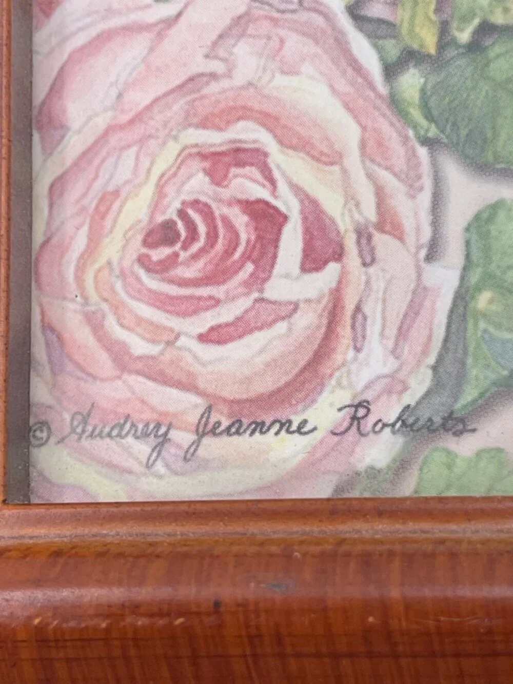 Sisters By Heart Framed Wooden Keepsake Box With Floral Art & Inspirational Vers
